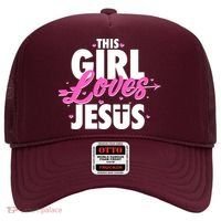 Cute This Girl Loves Jesus Hat thumb 0