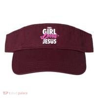 Cute This Girl Loves Jesus Visor thumb 0