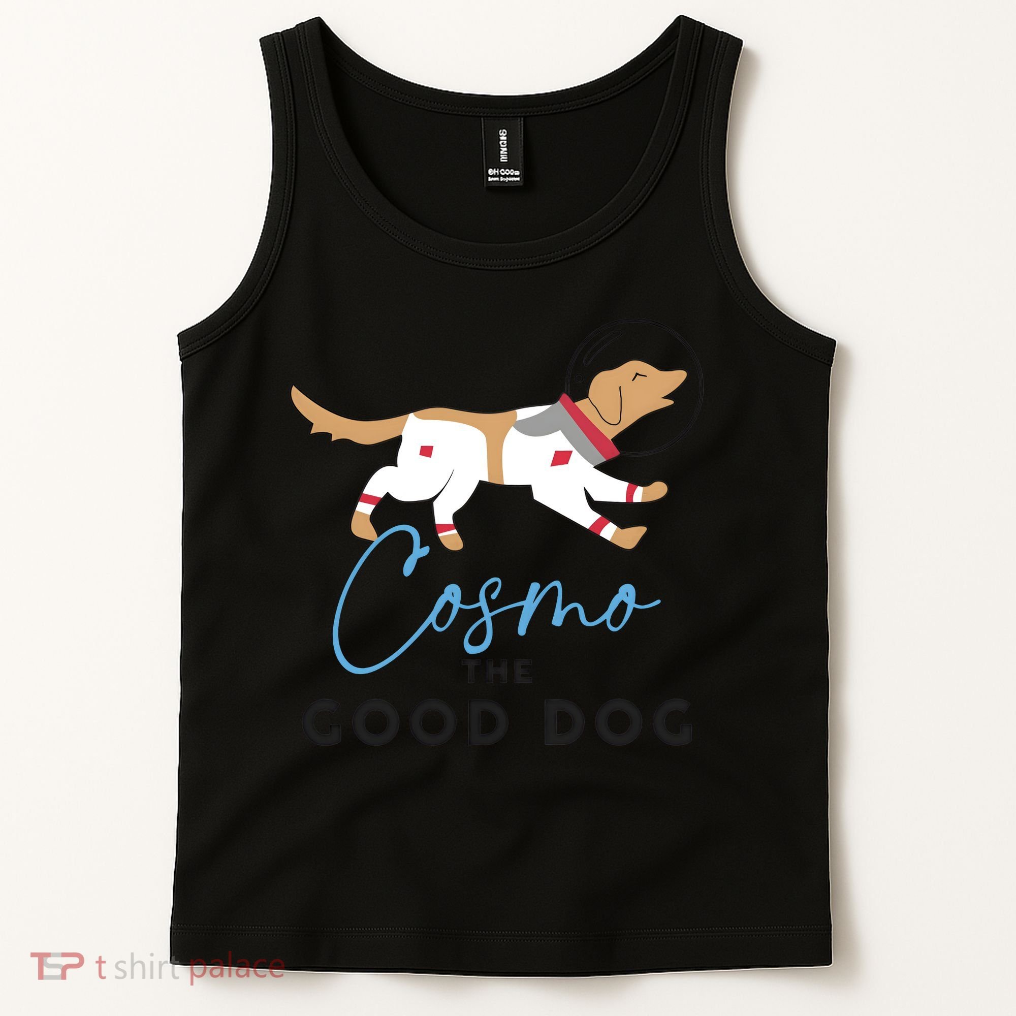 Cosmo The Good Dog Rocket Lylla Floor & Teefs Space Dog Tank Top