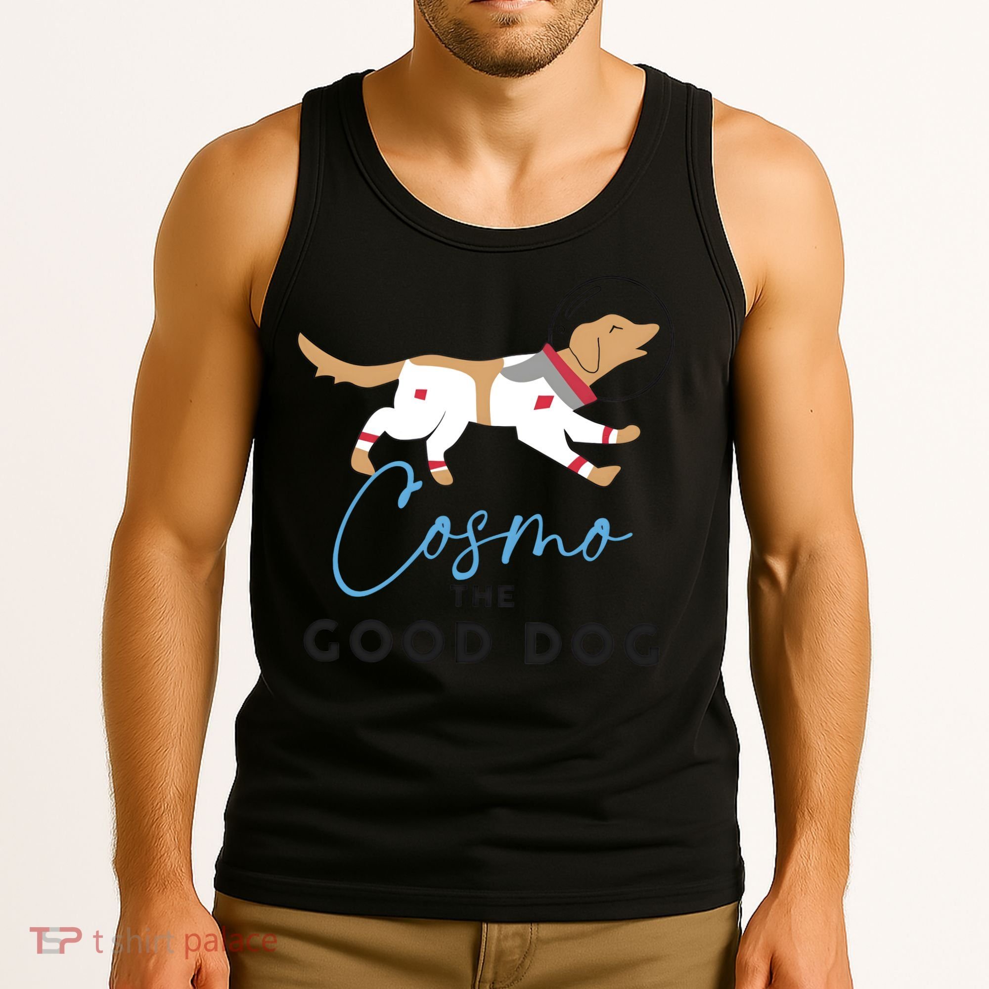 Cosmo The Good Dog Rocket Lylla Floor & Teefs Space Dog Tank Top