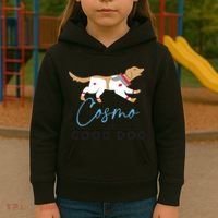 Cosmo The Good Dog Rocket Lylla Floor & Teefs Space Dog Kids Hoodie thumb 3