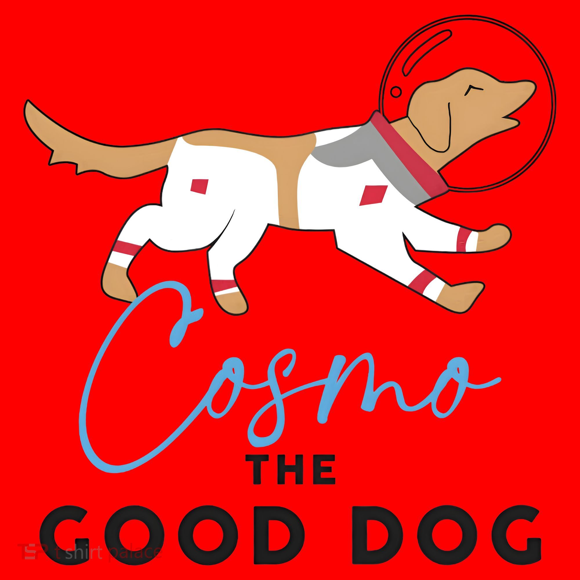 Cosmo The Good Dog Rocket Lylla Floor & Teefs Space Dog Santa Hat