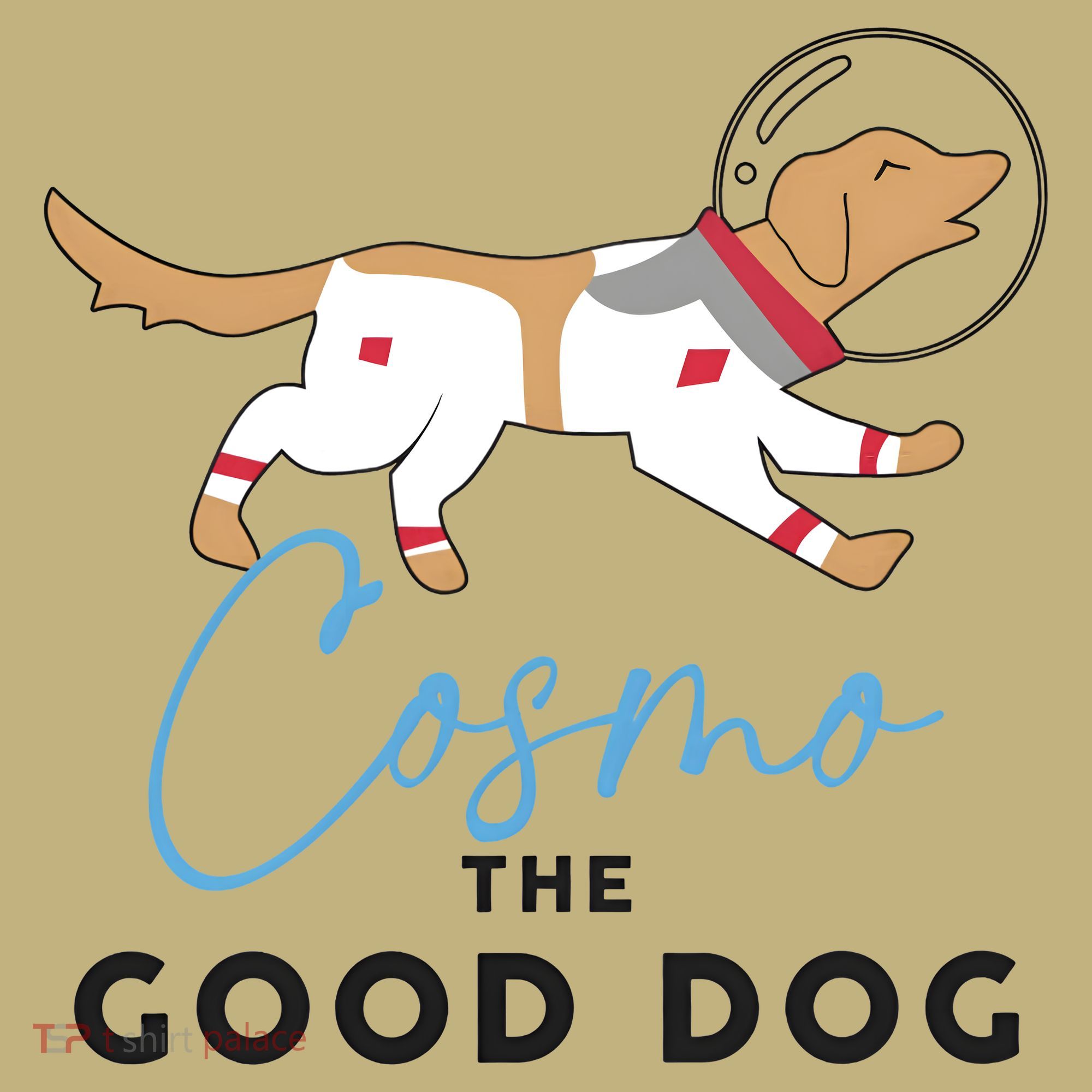Cosmo The Good Dog Rocket Lylla Floor & Teefs Space Dog Mousepad