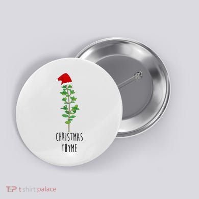 Christmas Thyme Holiday Button