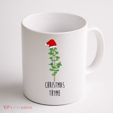 Christmas Thyme Holiday Coffee Mug back