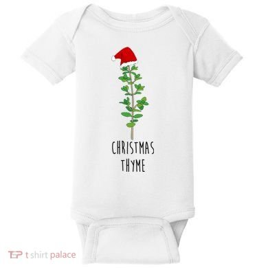 Christmas Thyme Holiday Baby Bodysuit