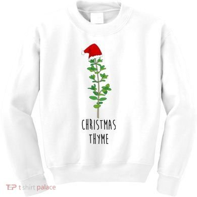 Christmas Thyme Holiday Kids Sweatshirt