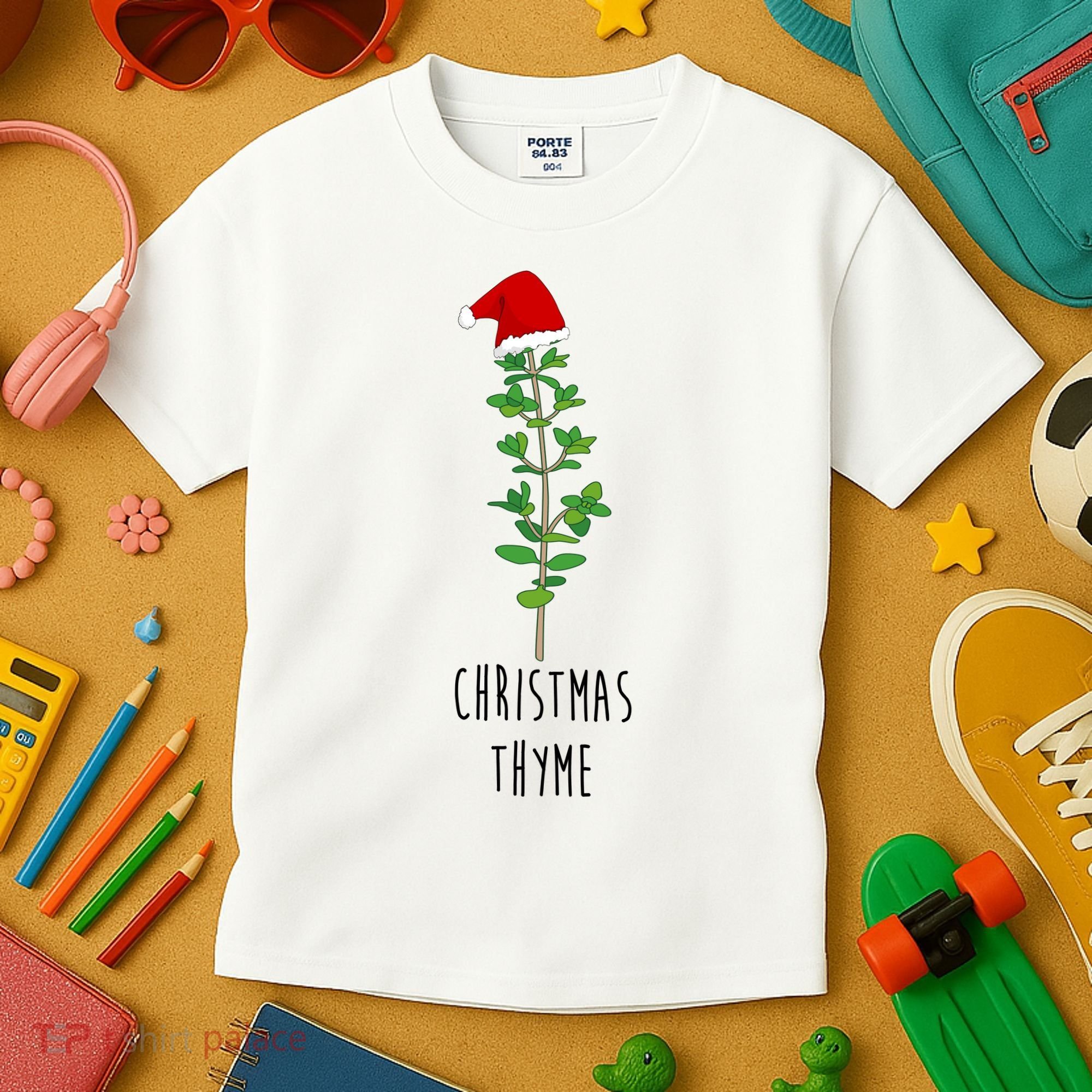Christmas Thyme Holiday Kids T-Shirt