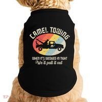 Camel Towing Halloween Retro Doggie Tank thumb 0
