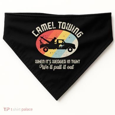 Camel Towing Halloween Retro USA-Made Doggie Bandana