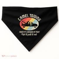 Camel Towing Halloween Retro USA-Made Doggie Bandana thumb 0