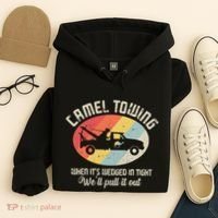 Camel Towing Halloween Retro Hoodie thumb 4