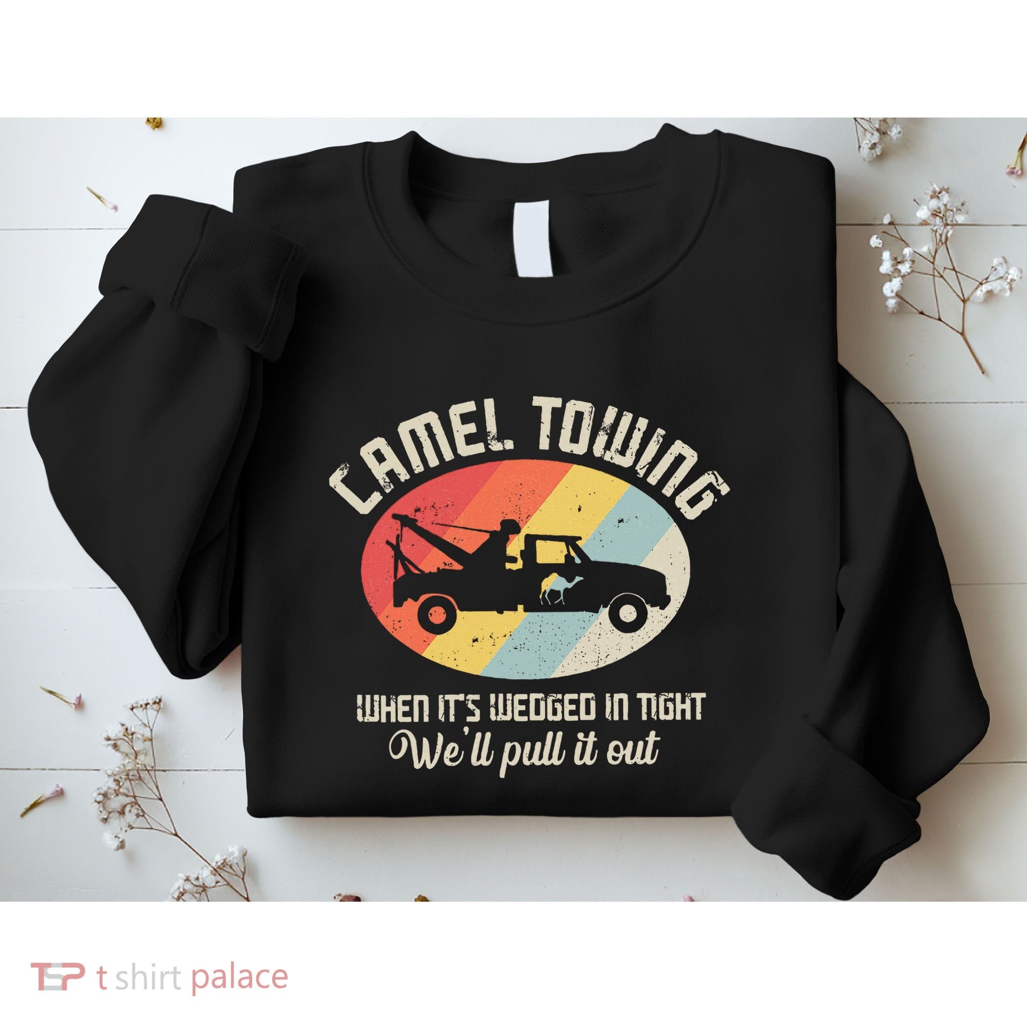 Camel Towing Halloween Retro Sweatshirt