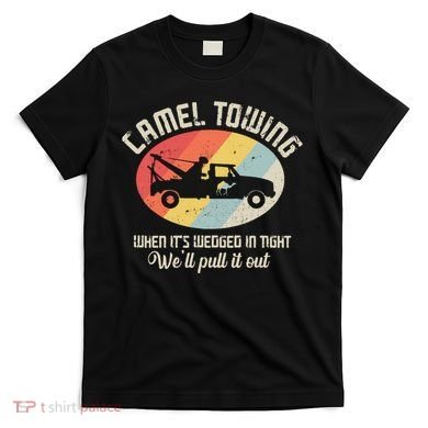 Camel Towing Halloween Retro T-Shirt
