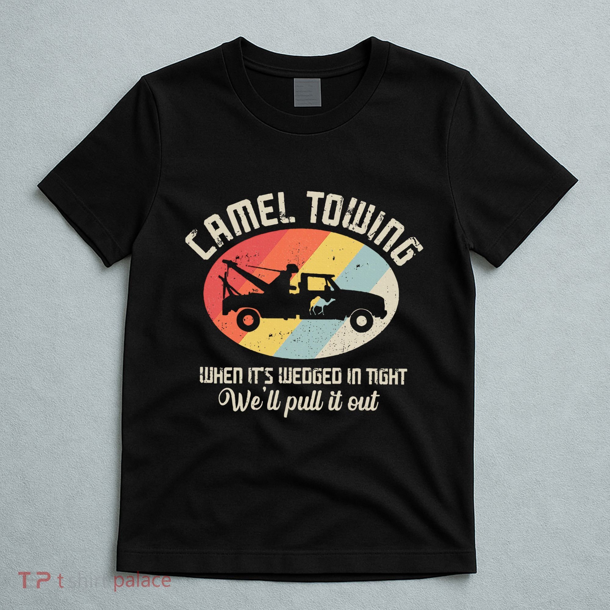 Camel Towing Halloween Retro T-Shirt