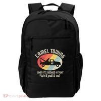 Camel Towing Halloween Retro Backpack thumb 0