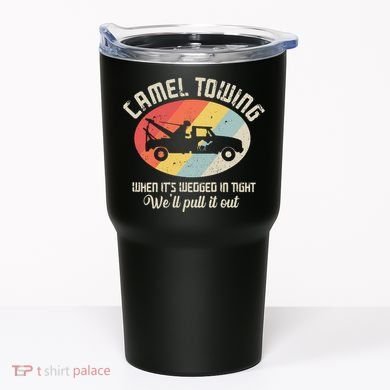 Camel Towing Halloween Retro Tumbler
