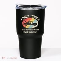 Camel Towing Halloween Retro Tumbler thumb 0