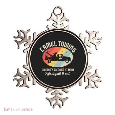 Camel Towing Halloween Retro Ornament