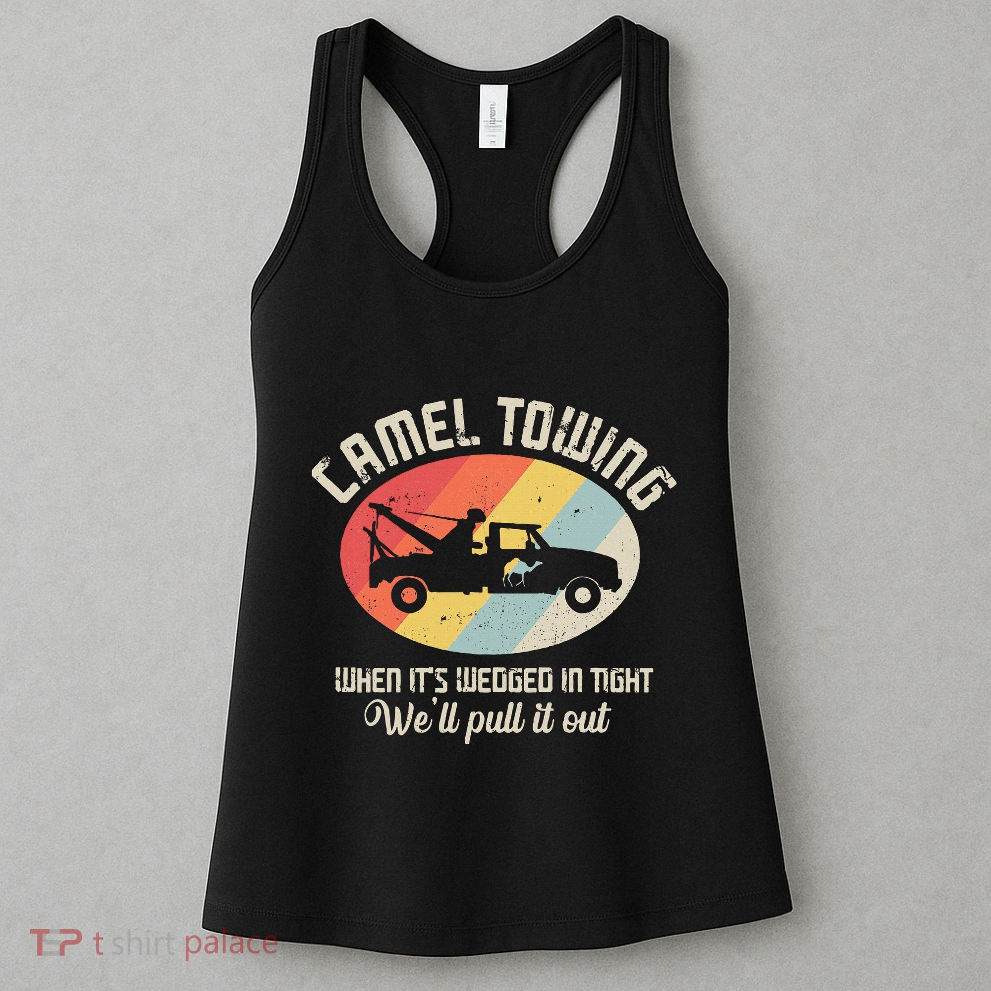 Camel Towing Halloween Retro Women's Tank Top