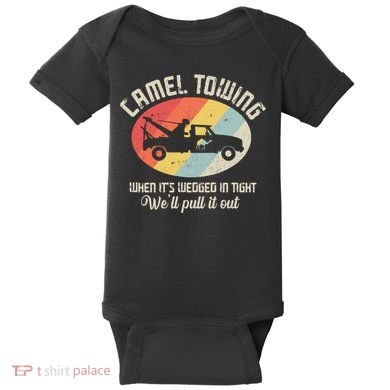 Camel Towing Halloween Retro Baby Bodysuit