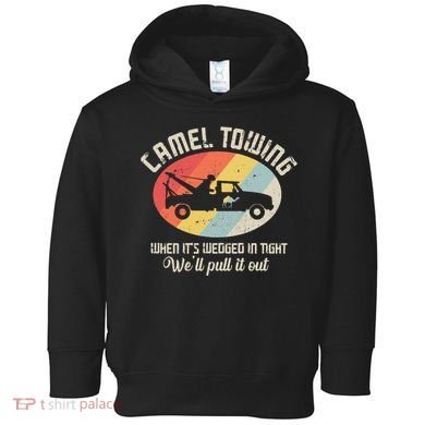 Camel Towing Halloween Retro Toddler Hoodie