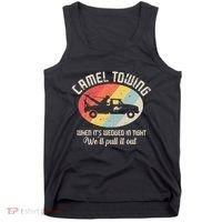 Camel Towing Halloween Retro Tank Top thumb 0