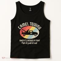 Camel Towing Halloween Retro Tank Top thumb 2