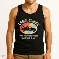 Camel Towing Halloween Retro Tank Top thumb 3