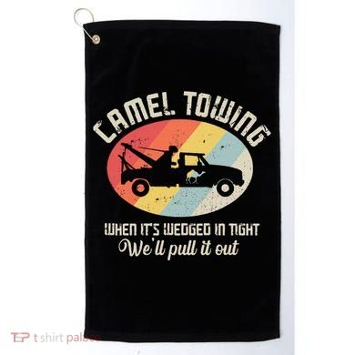 Camel Towing Halloween Retro Golf Towel