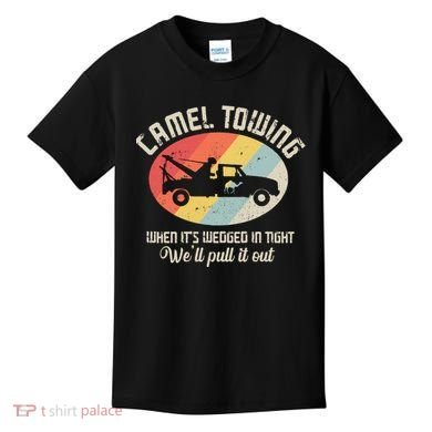 Camel Towing Halloween Retro Kids T-Shirt