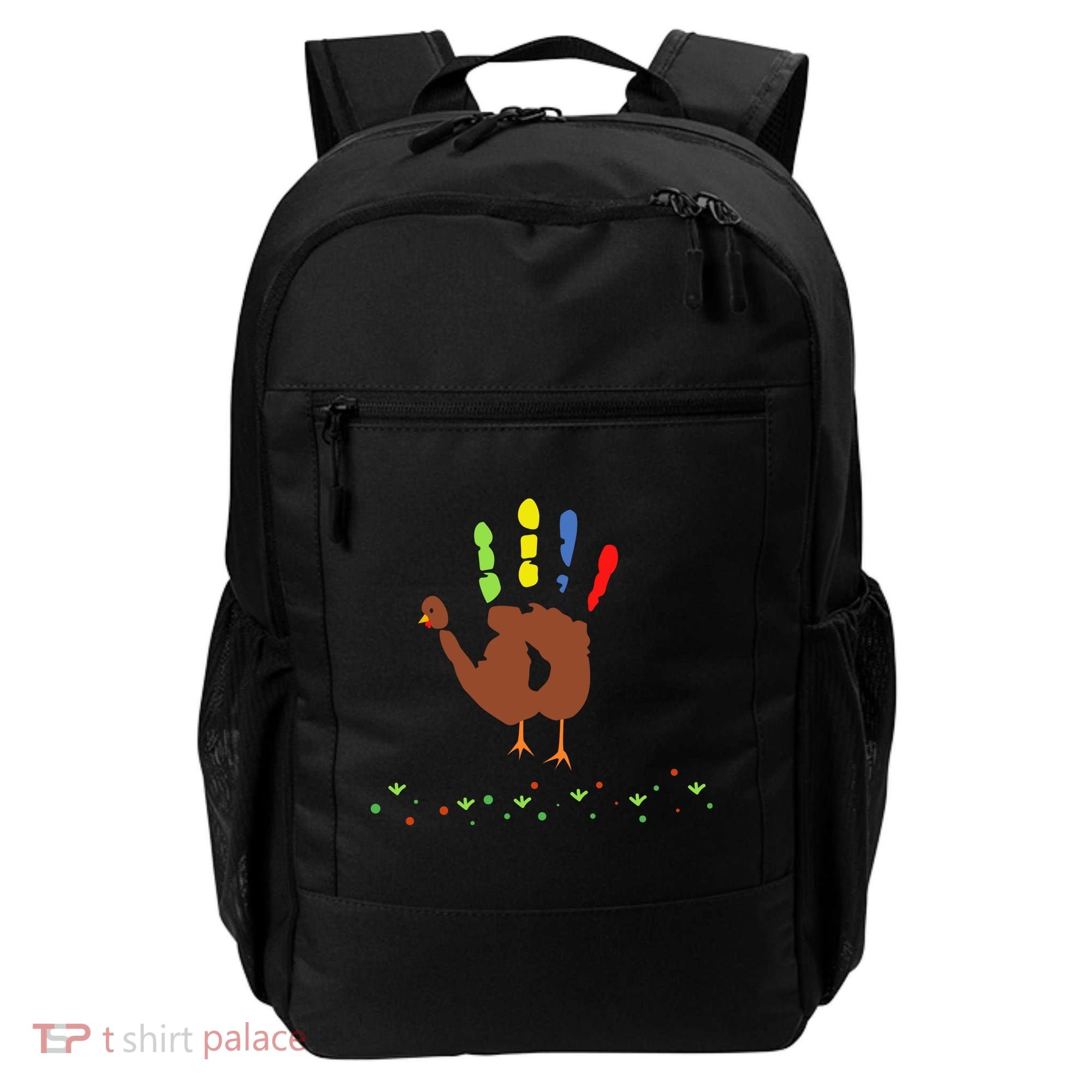 Cutest Turkey Handprint Thanksgiving Backpack