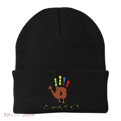 Cutest Turkey Handprint Thanksgiving Beanie
