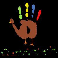 Cutest Turkey Handprint Thanksgiving Women's Hoodie thumb 2