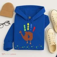 Cutest Turkey Handprint Thanksgiving Hoodie thumb 4