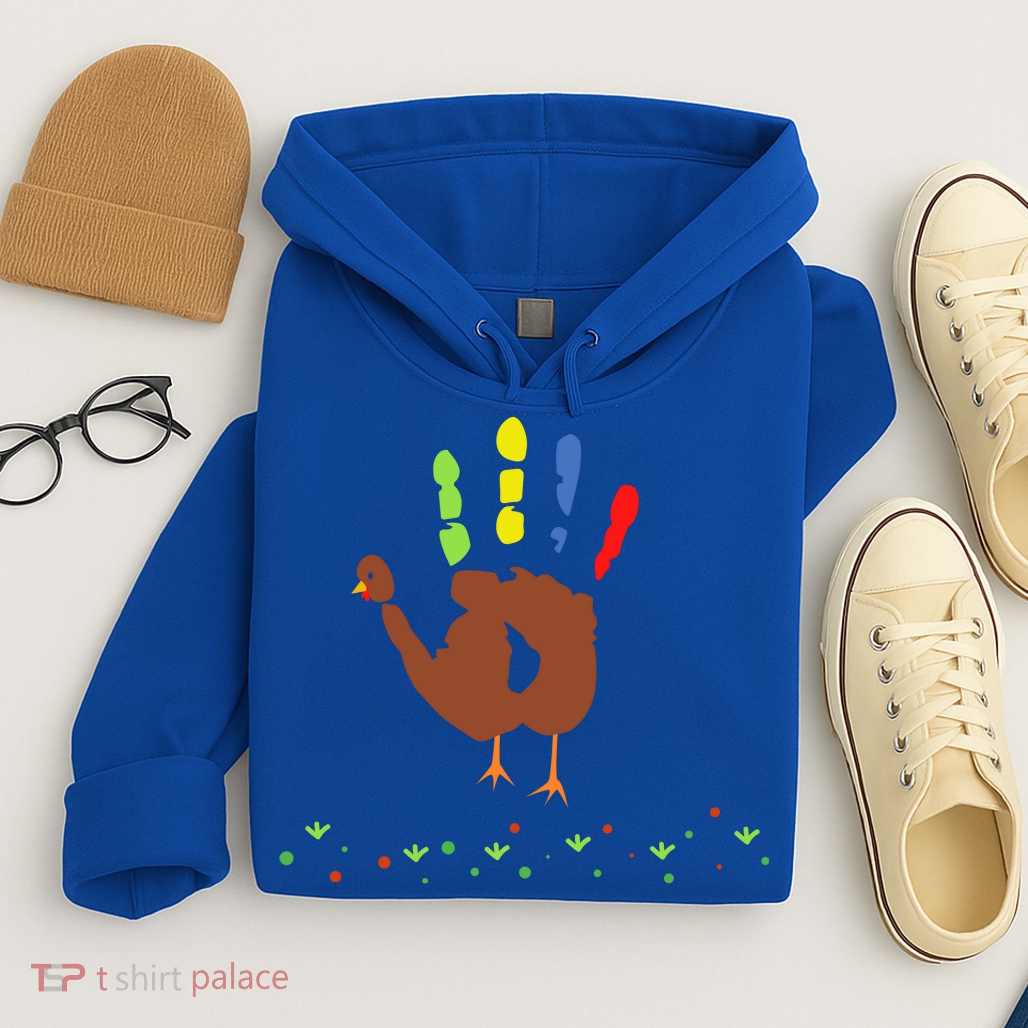 Cutest Turkey Handprint Thanksgiving Hoodie