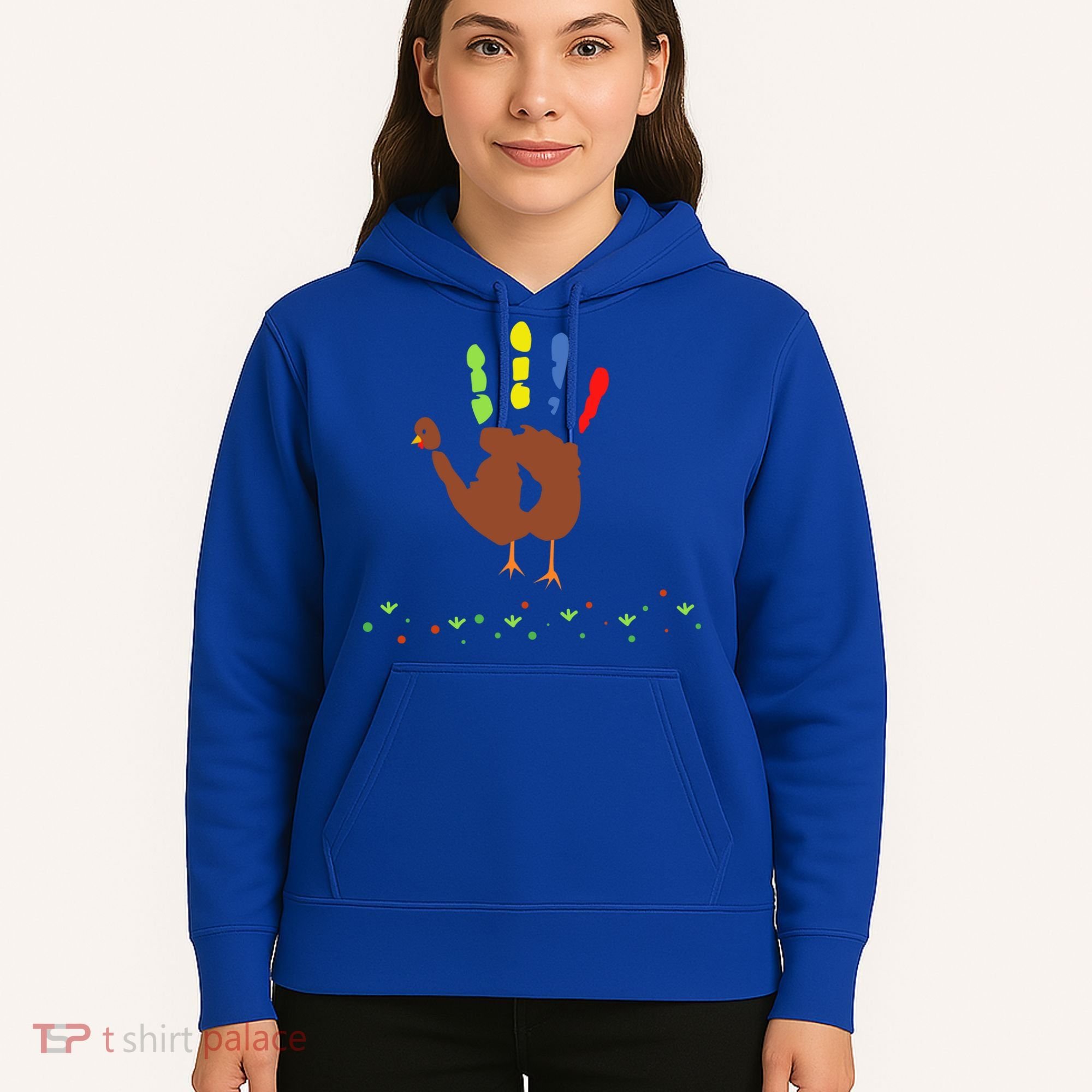 Cutest Turkey Handprint Thanksgiving Hoodie