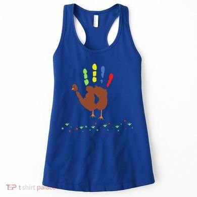 Cutest Turkey Handprint Thanksgiving Women's Tank Top