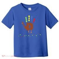 Cutest Turkey Handprint Thanksgiving Toddler T-Shirt thumb 0