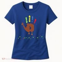 Cutest Turkey Handprint Thanksgiving Women's T-Shirt thumb 0