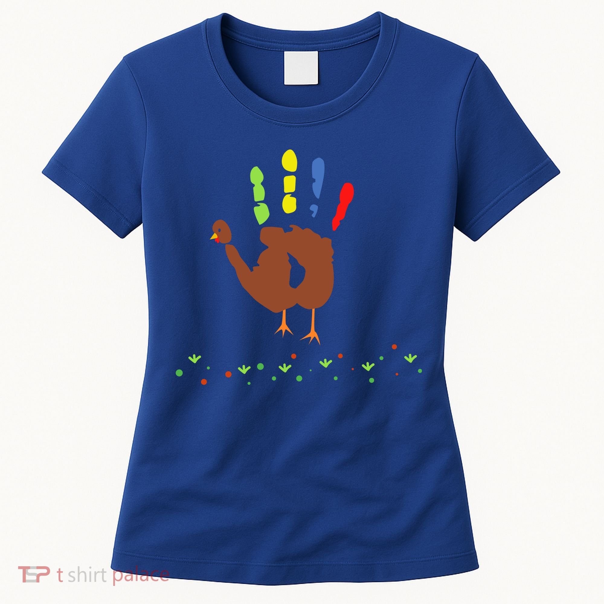 Cutest Turkey Handprint Thanksgiving Women's T-Shirt