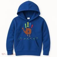 Cutest Turkey Handprint Thanksgiving Kids Hoodie thumb 0