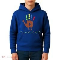 Cutest Turkey Handprint Thanksgiving Kids Hoodie thumb 4