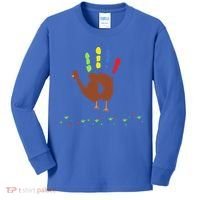 Cutest Turkey Handprint Thanksgiving Kids Long Sleeve Shirt thumb 0
