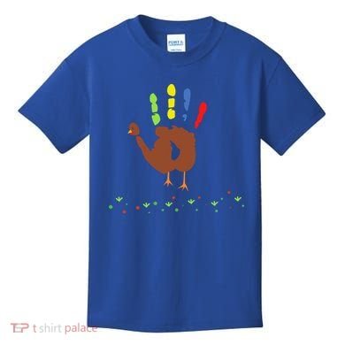 Cutest Turkey Handprint Thanksgiving Kids T-Shirt