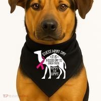 Check Those Humps Lumps Breast Cancer Awareness Warrior USA-Made Doggie Bandana thumb 1