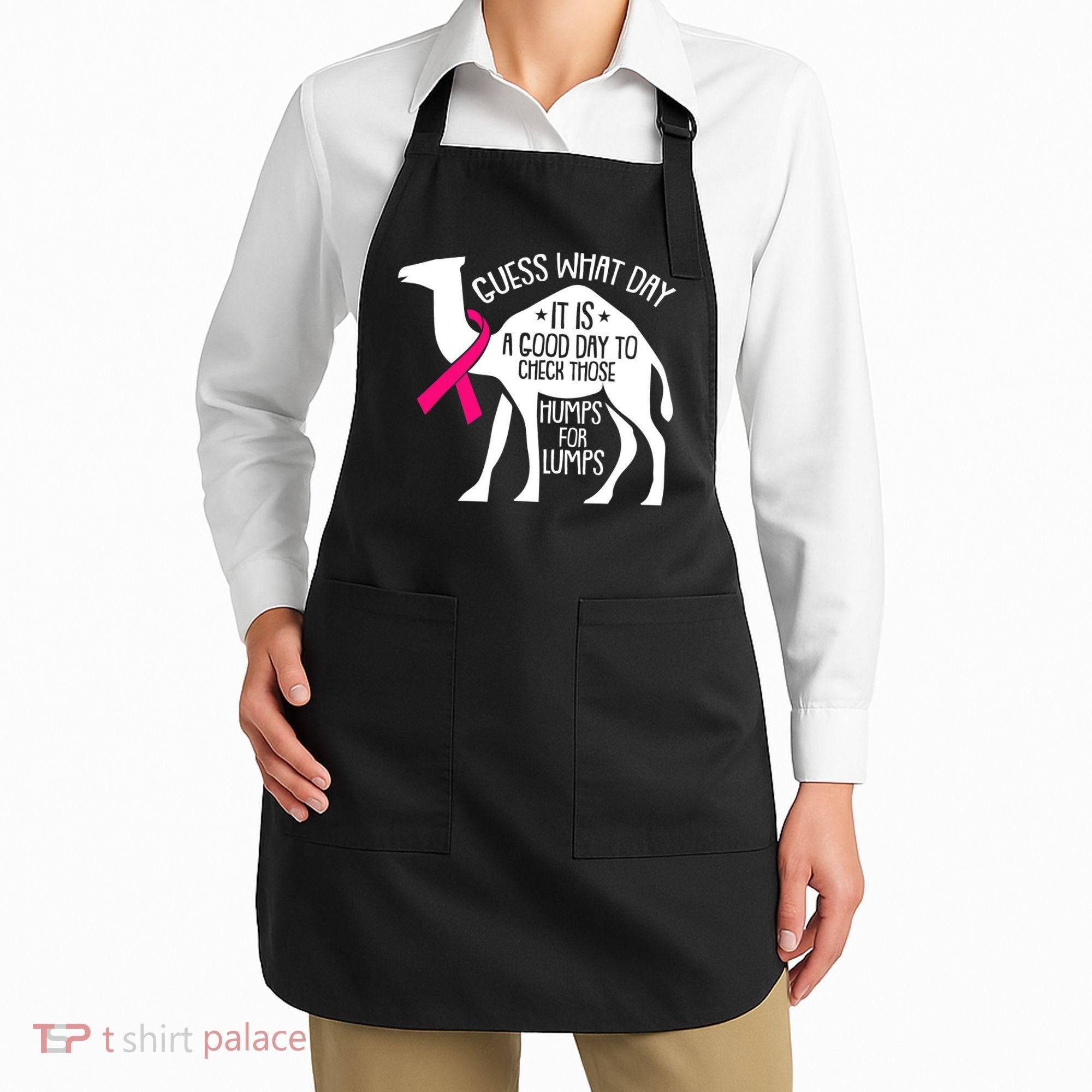 Check Those Humps Lumps Breast Cancer Awareness Warrior Apron