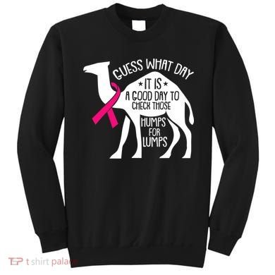 Check Those Humps Lumps Breast Cancer Awareness Warrior Sweatshirt