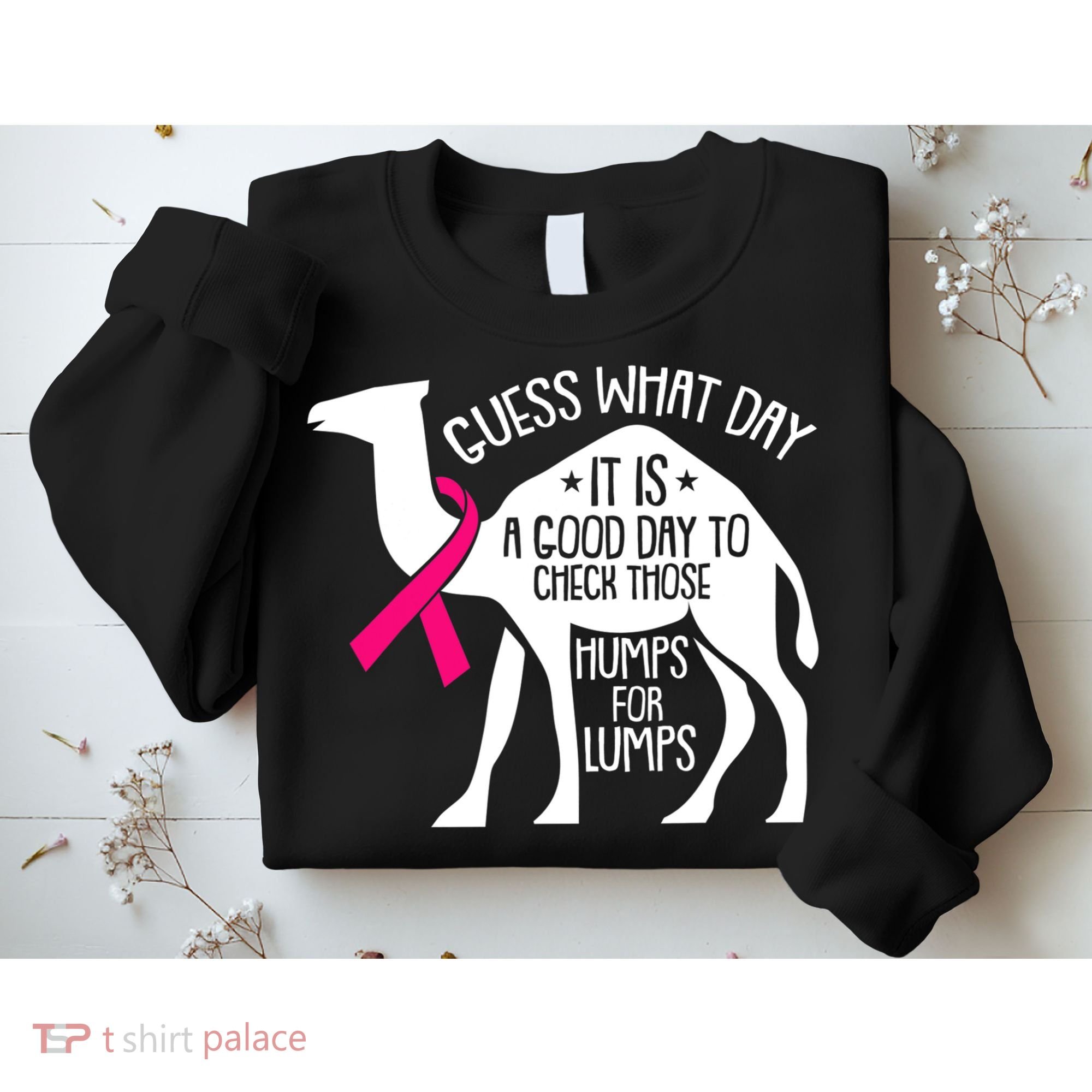 Check Those Humps Lumps Breast Cancer Awareness Warrior Sweatshirt