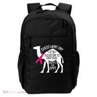 Check Those Humps Lumps Breast Cancer Awareness Warrior Backpack thumb 0